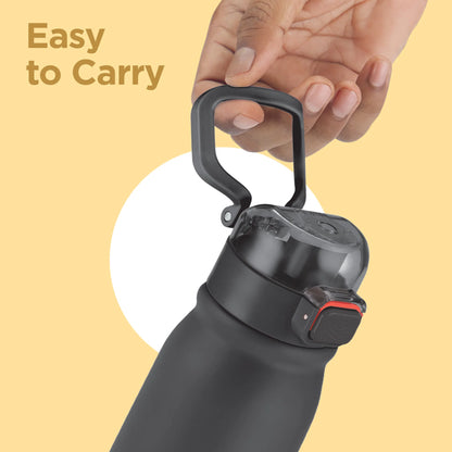Milton Reva 1000 Stainless Steel Bottle (Twin Flow: Gulper Plus Straw Sipper)