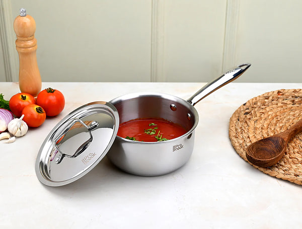 Milton Procook Tri-Ply Steel Sauce Pan with SS Lid