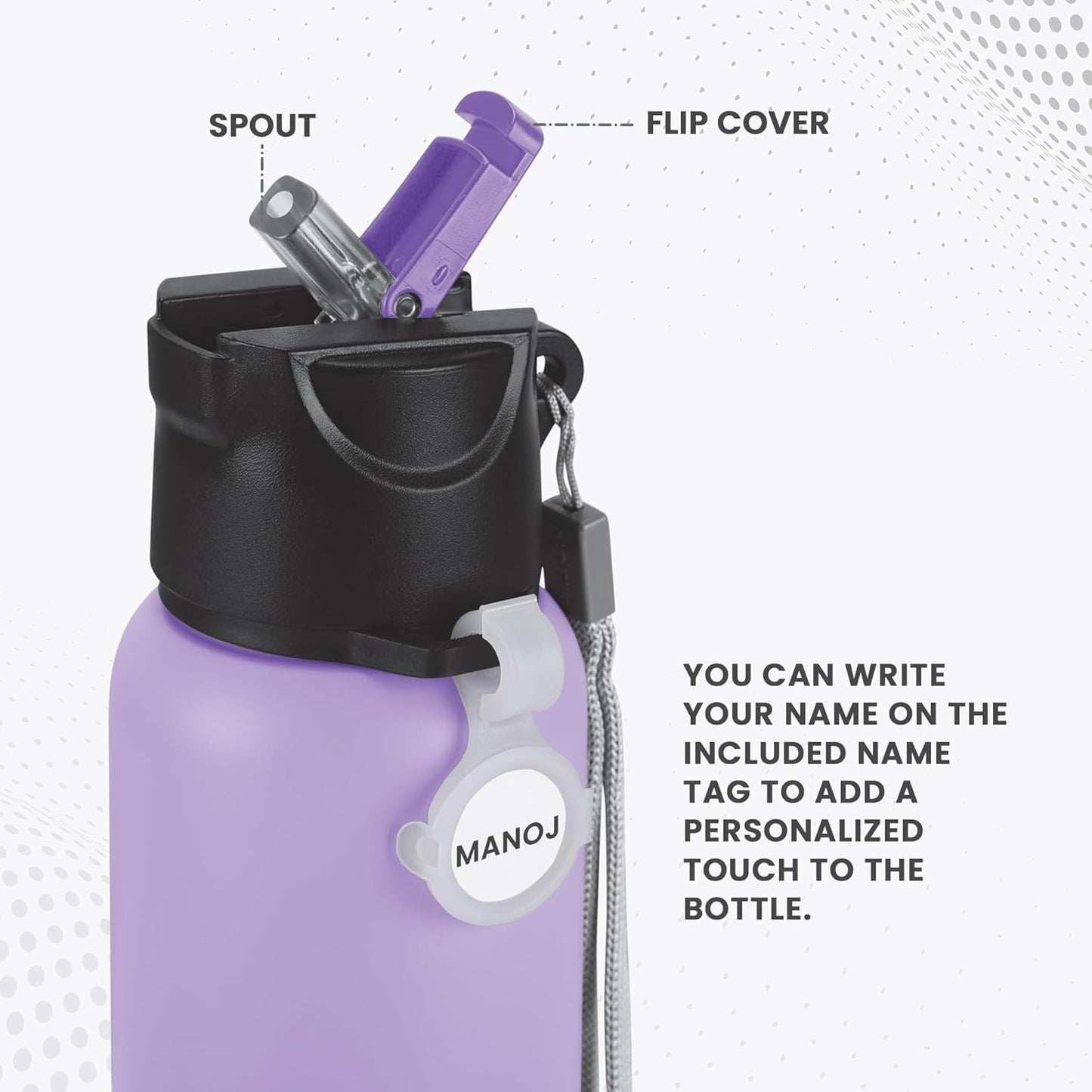 Milton Sipstar Stainless Steel Bottle with Straw 1000
