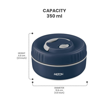 Milton Snack Box Small Container Inside Stainless Steel Outside Plastic