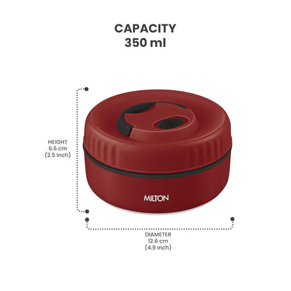 Milton Snack Box Small Container Inside Stainless Steel Outside Plastic