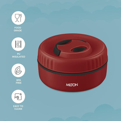 Milton Snack Box Small Container Inside Stainless Steel Outside Plastic
