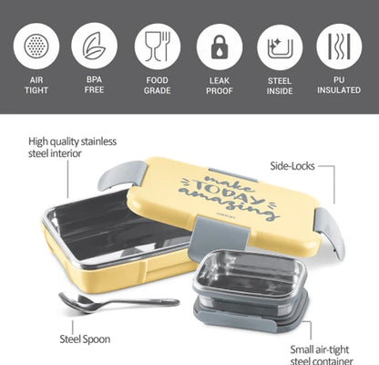 Milton Snap Lock Kids Lunch Box with Inner Container