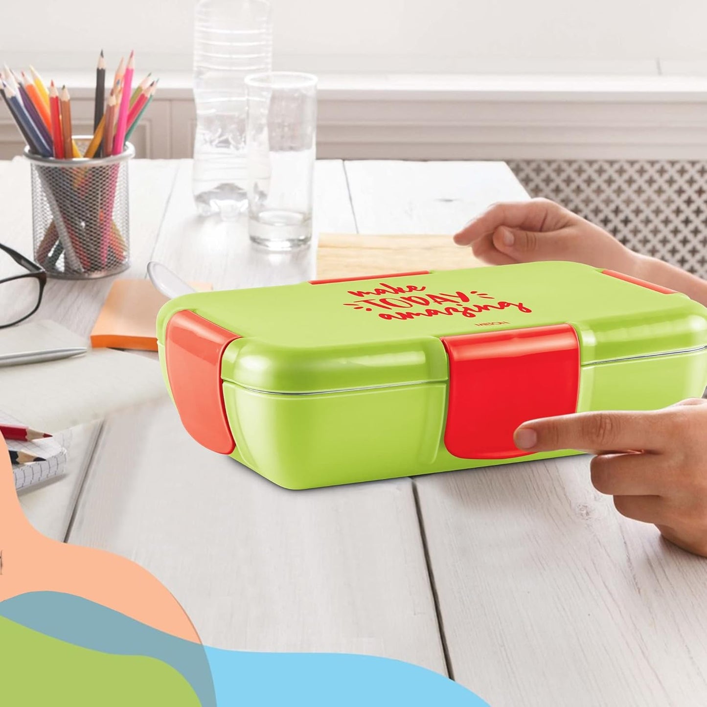 Milton Snap Lock Kids Lunch Box with Inner Container