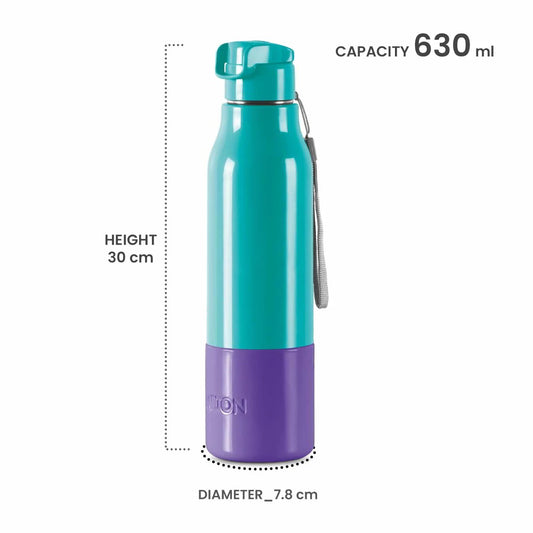 Milton Sprint 900 Stainless Steel Bottle - Outside Plastic Inside Stainless Steel