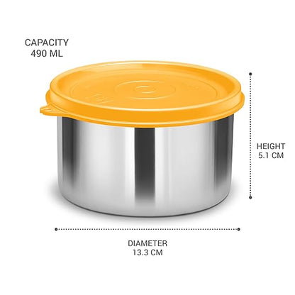 Milton Stainless Steel Pro Round Containers (Random Colors)