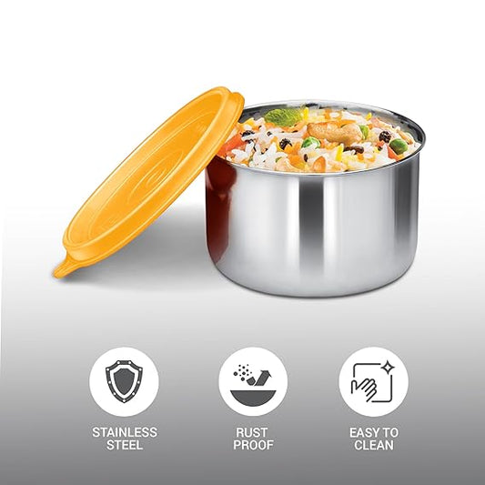 Milton Stainless Steel Pro Round Containers (Random Colors)