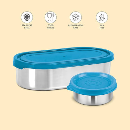 Milton Stainless Steel Refresh 600 Tiffin with Inner Container 90