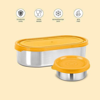 Milton Stainless Steel Refresh 600 Tiffin with Inner Container 90
