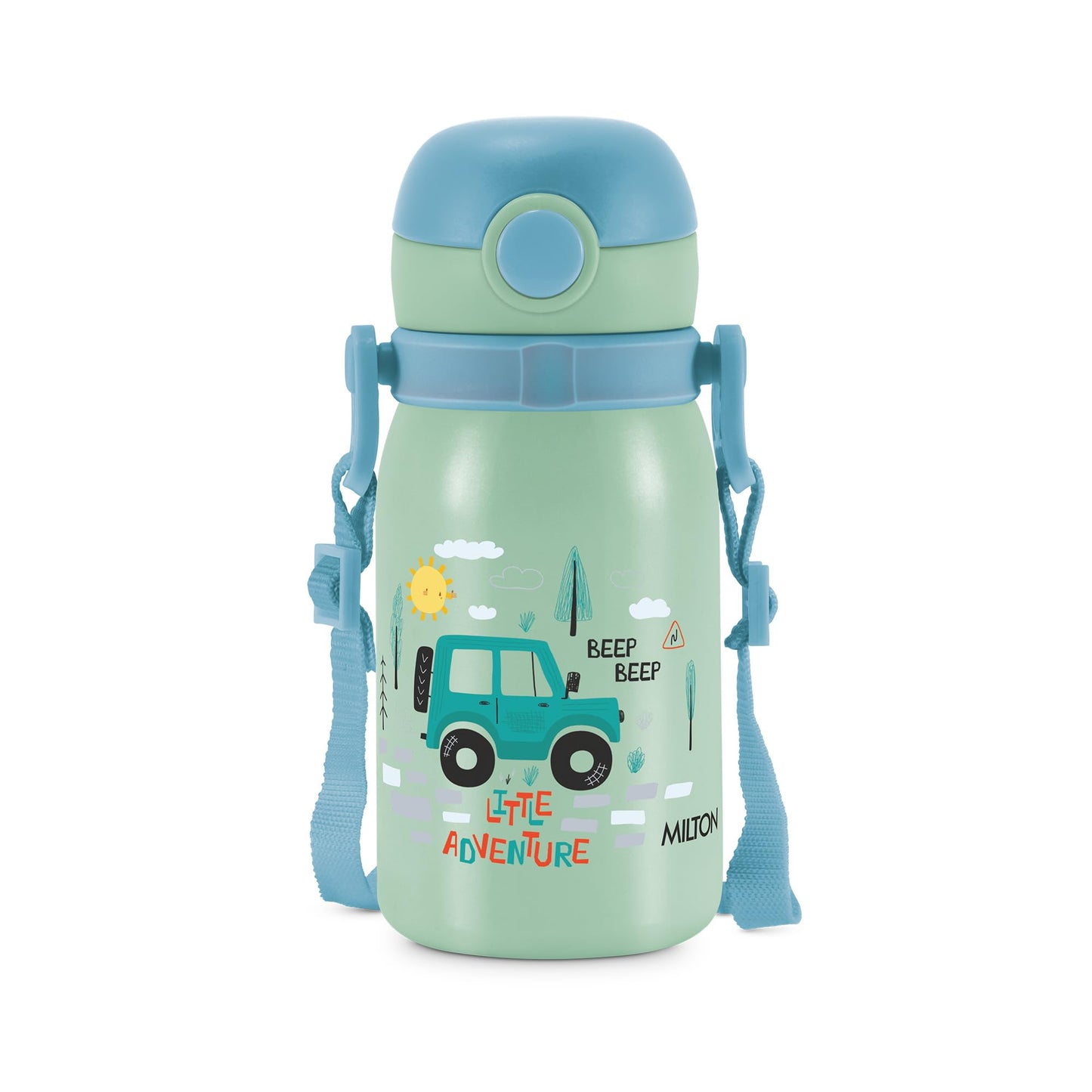Milton Torque Stainless Steel Kids Straw Bottle 450