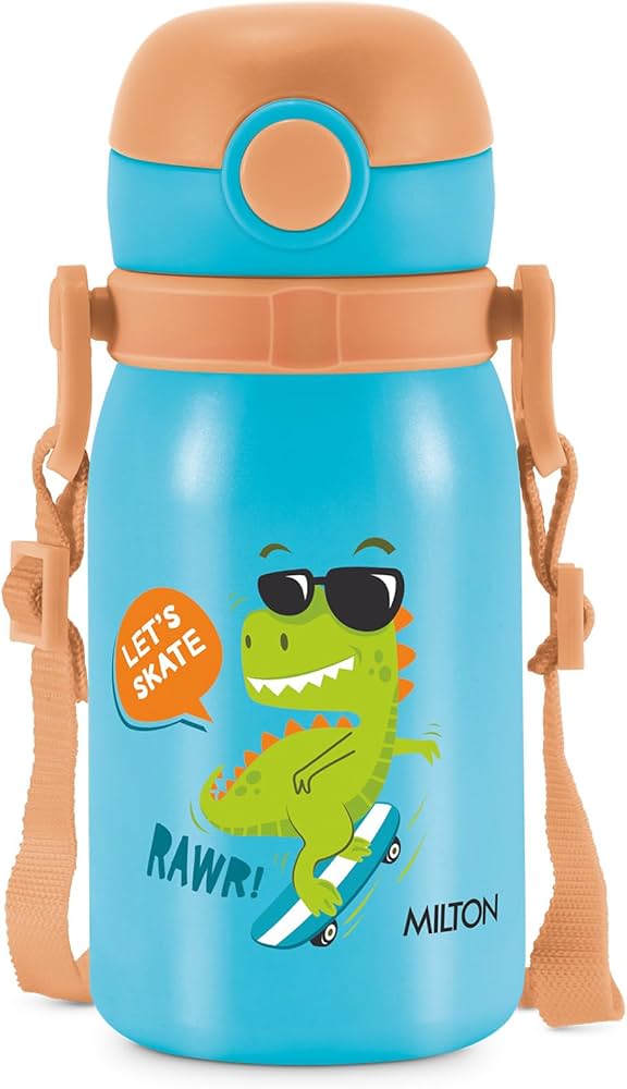 Milton Torque Stainless Steel Kids Straw Bottle 450