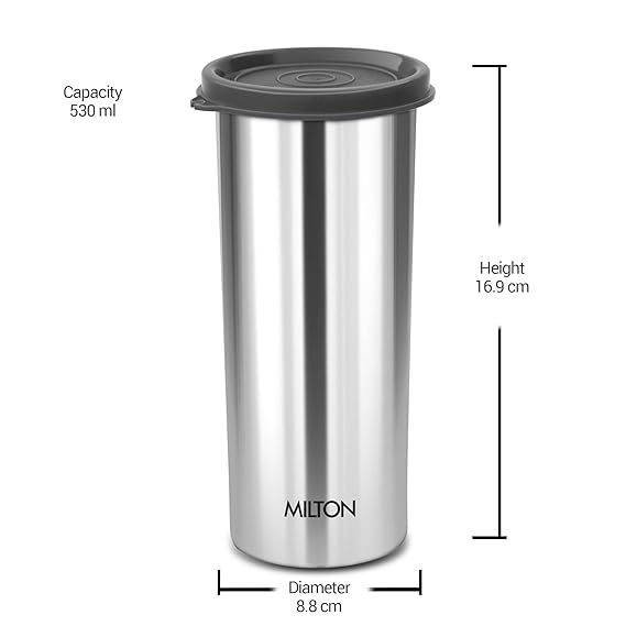 Milton Stainless Steel Tumbler Set Of 2 (Random Color)