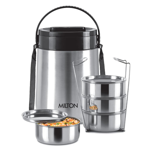 Milton Classic Stainless Steel PU Insulated Lunch Carrier Set of 4
