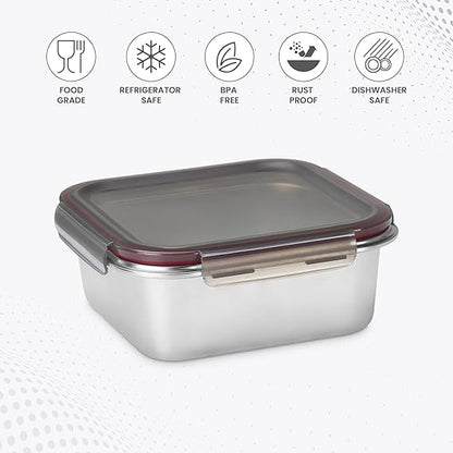 Milton Steel Lock n Store Container Square