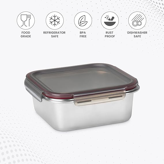 Milton Steel Lock n Store Container Square