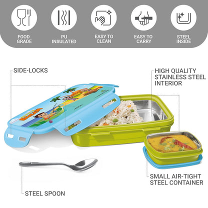 Milton Steely Elite Big Kids Lunch Box with Inner Container