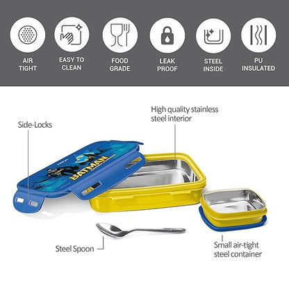 Milton Steely Prime Small Kids Lunch Box with Inner Container