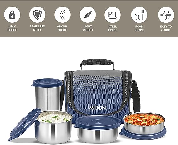 Milton Tasty Lunch Combo with 3 Containers, 1 Tumbler and 1 Bag