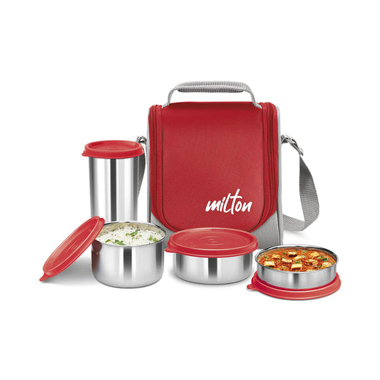 Milton Tasty Lunch Combo Delux with 4 Containers, 1 Tumbler and 1 Bag