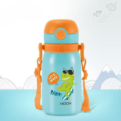 Milton Torque Stainless Steel Kids Straw Bottle 450