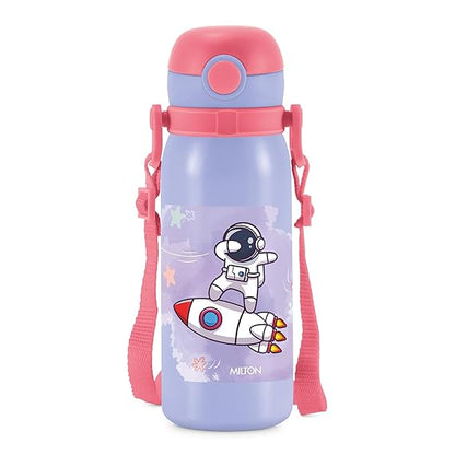 Milton Torque Stainless Steel Kids Straw Bottle 650