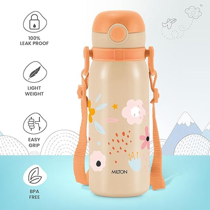 Milton Torque Stainless Steel Kids Straw Bottle 650