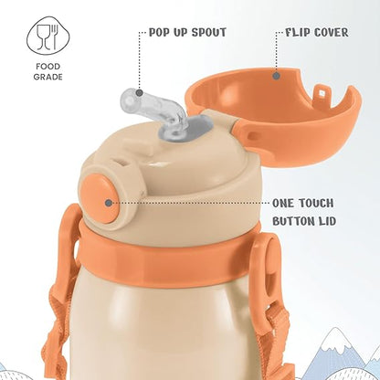 Milton Torque Stainless Steel Kids Straw Bottle 650