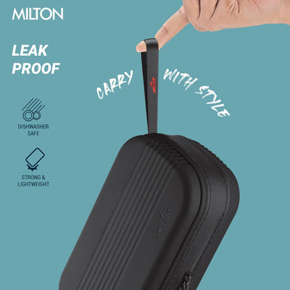 Milton Town Case Microwavable Lunch Box Outside Plastic, Inside Stainless Steel with Bag