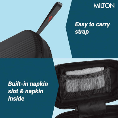 Milton Urban Case Microwavable Lunch Box Outside Plastic, Inside Stainless Steel with Bag