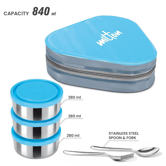 Milton Tryum Lunch Set with 3 Containers and 1 Bag