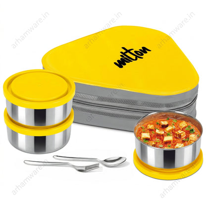 Milton Tryum Lunch Set with 3 Containers and 1 Bag
