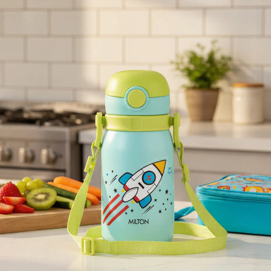 Milton Torque Stainless Steel Kids Straw Bottle 450
