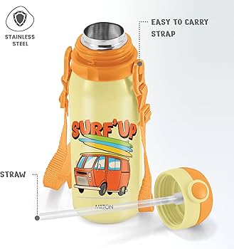 Milton Torque Stainless Steel Kids Straw Bottle 650