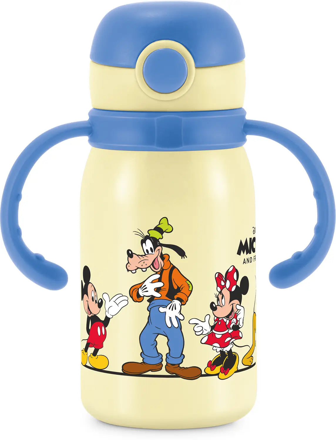 Milton Disney Fountain 450 Kids Stainless Steel Bottles with Straw