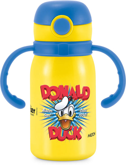 Milton Disney Fountain 450 Kids Stainless Steel Bottles with Straw