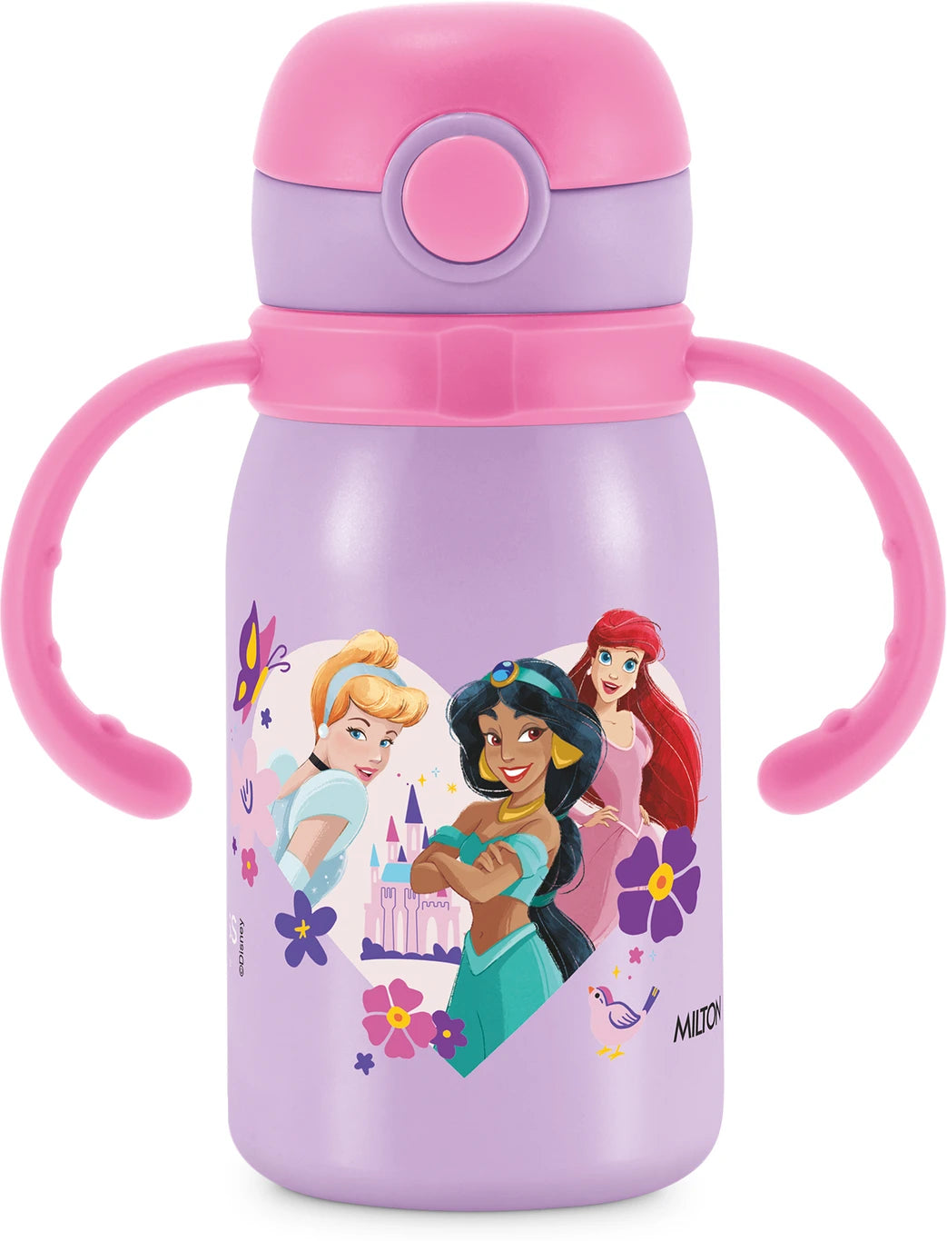 Milton Disney Fountain 450 Kids Stainless Steel Bottles with Straw
