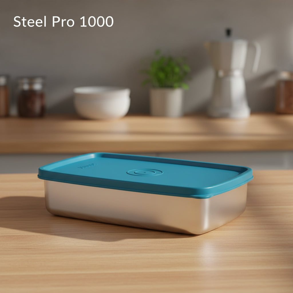 Milton Satinless Steel Pro Rectangular Containers (Random colors)