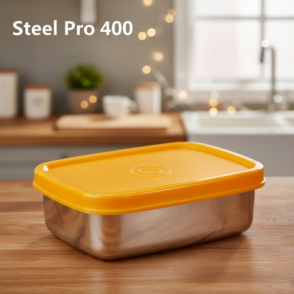 Milton Satinless Steel Pro Rectangular Containers (Random colors)