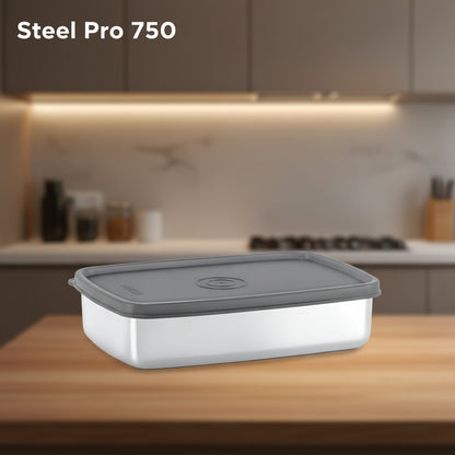 Milton Satinless Steel Pro Rectangular Containers (Random colors)