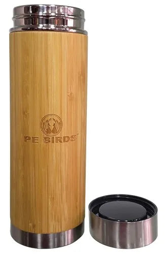 PE Birds Bamboo 450ml Vacuum Insulated Bottle