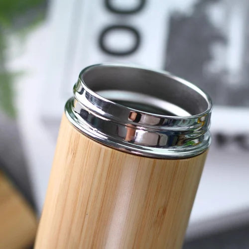 PE Birds Bamboo 450ml Vacuum Insulated Bottle
