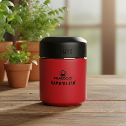 PE Birds Camps Sambar Jar 350ml Thermal Vacuum Insulated Food Jar