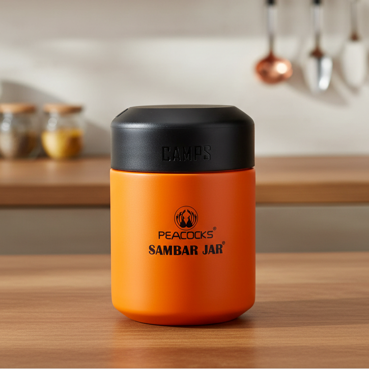 PE Birds Camps Sambar Jar 350ml Thermal Vacuum Insulated Food Jar