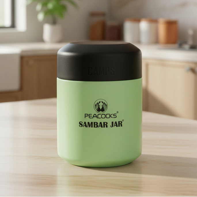 PE Birds Camps Sambar Jar 350ml Thermal Vacuum Insulated Food Jar