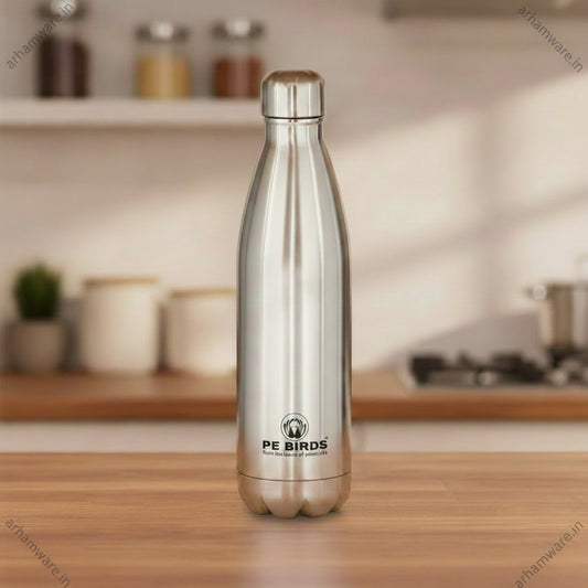 PE Birds Cola 750 Thermal Vacuum Insulated Steel Cap Bottle