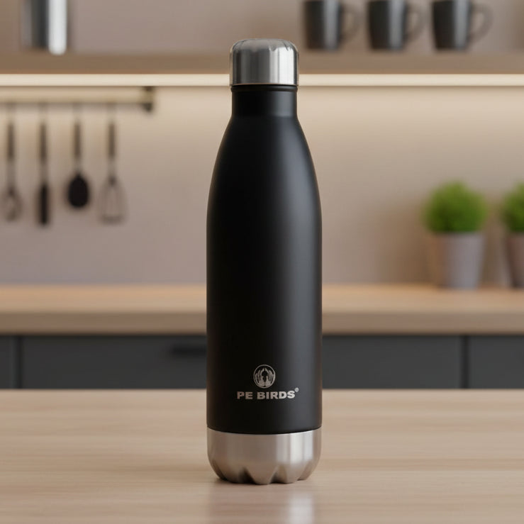 PE Birds Cola 750 Thermal Vacuum Insulated Steel Cap Bottle