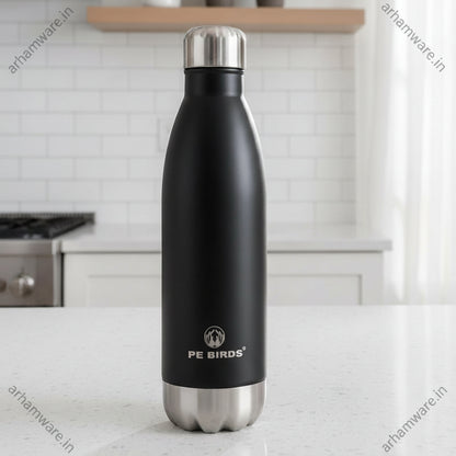 PE Birds Cola 1000 Thermal Vacuum Insulated Steel Cap Bottle