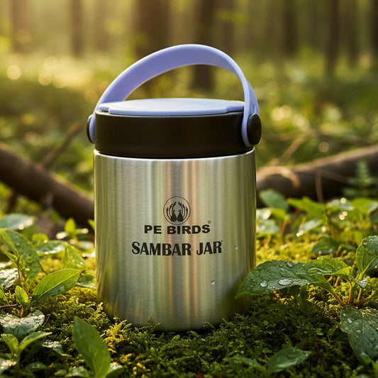 PE Birds Expresso Sambar Jar 500ml Thermal Vacuum Insulated Food Jar