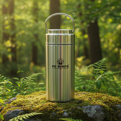 PE Birds Flow Sambar Jar 300ml Thermal Vacuum Insulated Food Jar