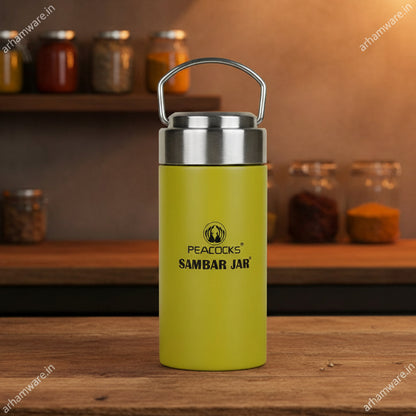PE Birds Flow Sambar Jar 300ml Thermal Vacuum Insulated Food Jar
